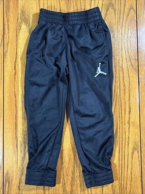 Michael Jordan Therma-Fit Sweatpants (4 XS 3-4 Yrs) Black Elastic Waist Joggers